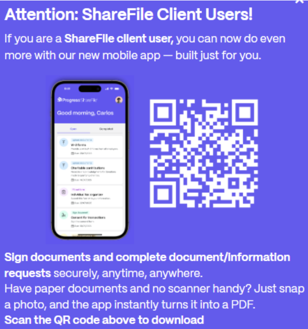ShareFile for Clients app